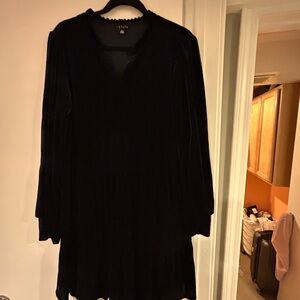 1. State Women's Classic Black Long Sleeve Dress